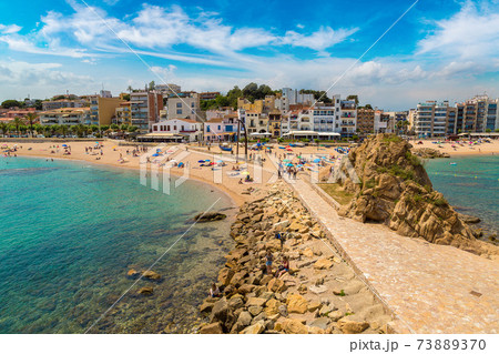 Beach in Blanes in Costa Brava 73889370