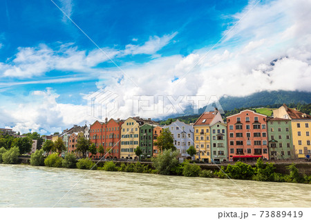 Building facade in Innsbruck Building facade in Innsbruck 73889419