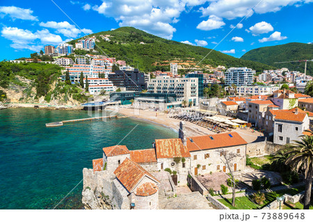 Mogren beach in Budva Mogren beach in Budva 73889648