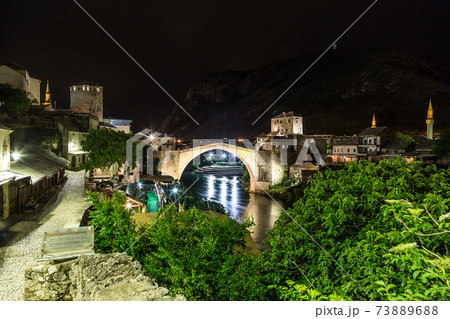 The Old bridge in Mostar The Old bridge in Mostar 73889688
