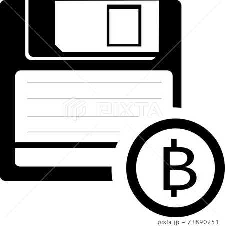 Illustration of an isolated floppy disk with a bitcoin icon. Illustration of an isolated floppy disk with a bitcoin icon. 73890251