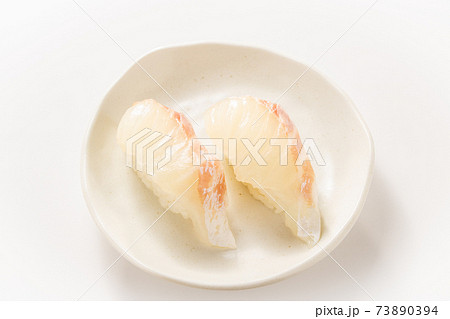 にぎり寿司、鯛(タイ)。 73890394