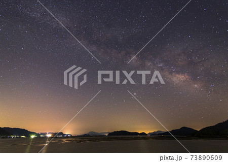 瀬戸内の早春の星景 春の天の川 瀬戸内の早春の星景 春の天の川 73890609