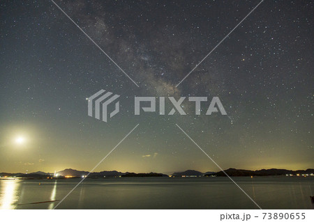 瀬戸内の早春の星景 春の天の川 瀬戸内の早春の星景 春の天の川 73890655