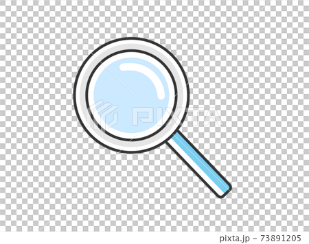 虫眼鏡のイラストのイラスト素材 7315