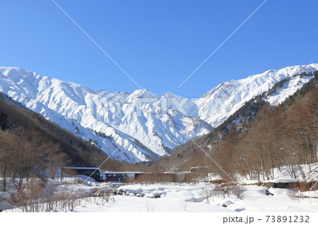 白馬の冬 北アルプス後立山連峰 不帰ノ嶮 白馬の冬 北アルプス後立山連峰 不帰ノ嶮 73891232