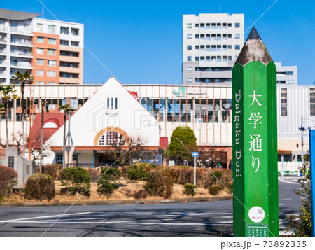 東京　旧国立駅舎と大学通り 73892335