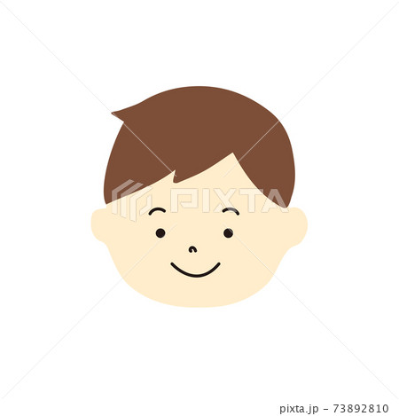 男の子の顔のイラスト素材のイラスト素材