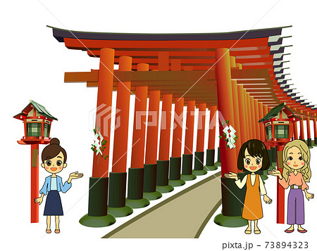 千本鳥居素材旅行2 73894323