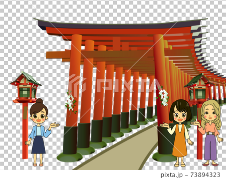 千本鳥居素材旅行2 73894323