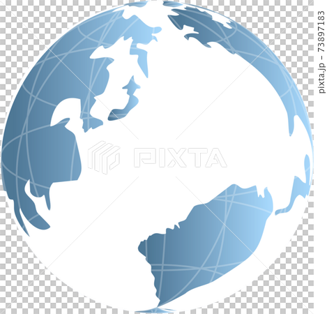 Simple White Earth Icon Stock Illustration 7371