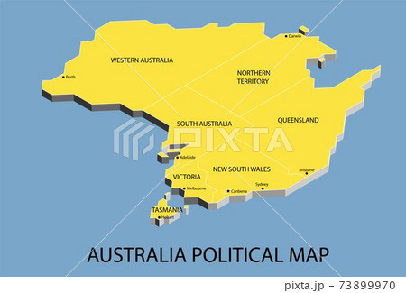 Australia political isometric map divide by state colorful outline simplicity style. Australia political isometric map divide by state colorful outline simplicity style. 73899970
