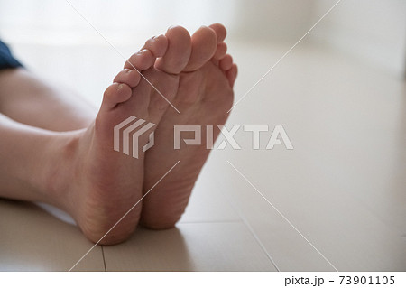 Image of a woman whose soles / barefoot women's - Stock Photo