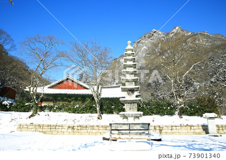 冬 雪景色 積雪 73901340