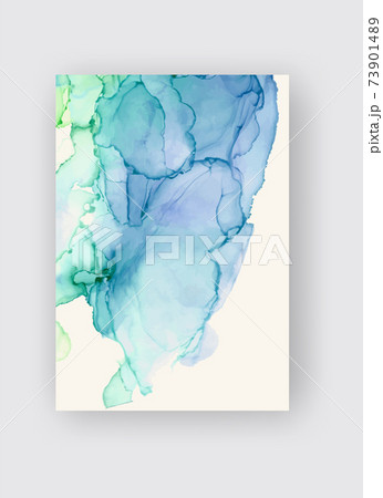 Alcohol ink vector texture banner. Fluid ink abstract background. Alcohol ink vector texture banner. Fluid ink abstract background. 73901489