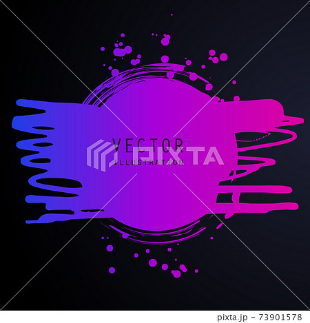 vector splats splashes and blobs of gradient ink paint in different shapes drips 73901578