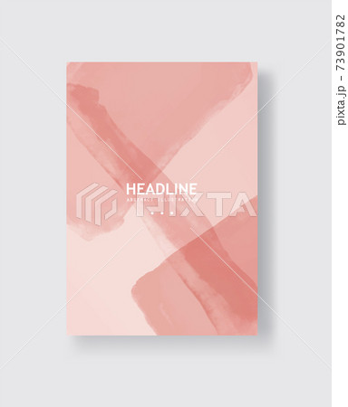 Abstract vector watercolor banner. Clolor brush strokes on white background. 73901782