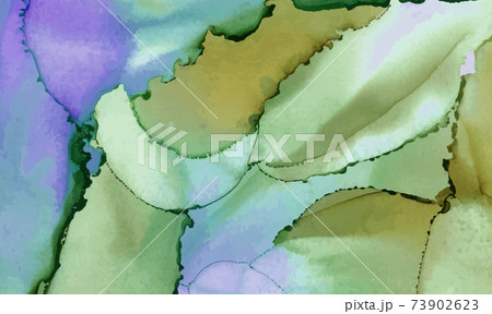 Alcohol ink vector texture banner. Fluid ink abstract background. 73902623
