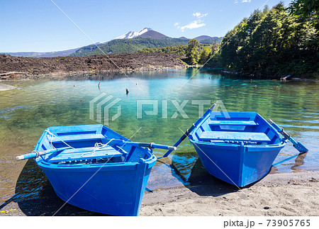Boat on the lake Boat on the lake 73905765