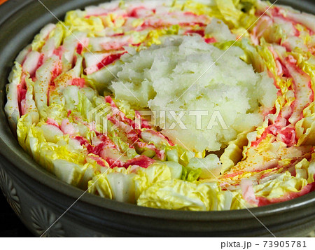 豚バラと白菜のミルフィーユ鍋 豚バラと白菜のミルフィーユ鍋 73905781