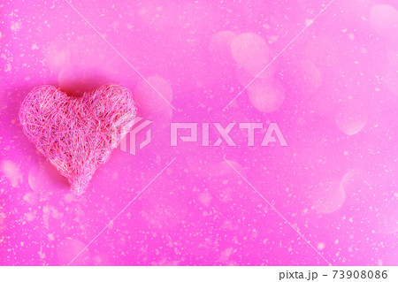 Valentines Day festive background with heart 73908086