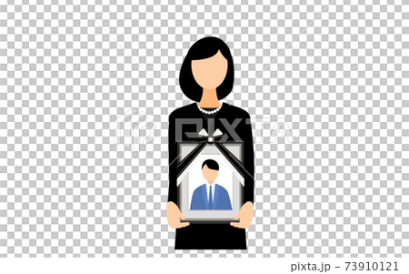一個女人與丈夫的死者站在一起 一個女人與丈夫的死者站在一起 73910121