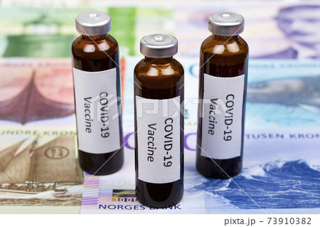 Vaccine against Covid-19 on the background of Norwegian krone 73910382