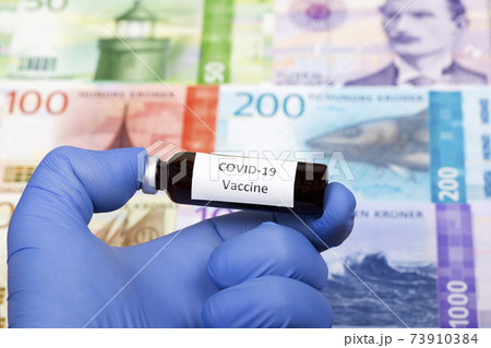 Vaccine against Covid-19 on the background of Norwegian krone 73910384