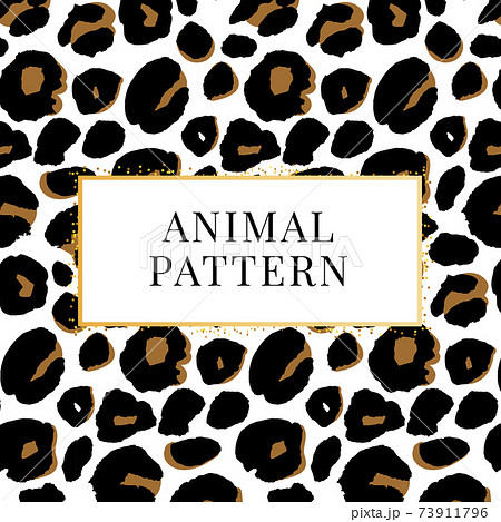 seamless black and white leopard pattern print for textile t-shirt vector 73911796