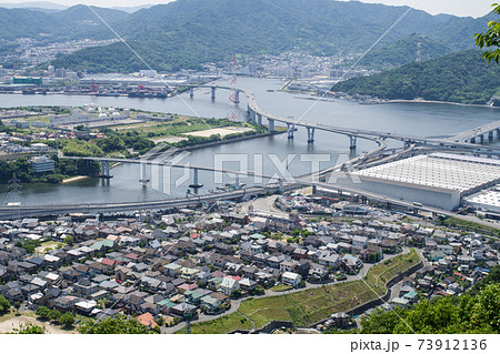 広島黄金山より眺めた海田方面の景色 73912136
