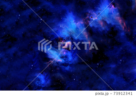 Beautiful blue galaxy. Elements of this image were furnished by NASA. Beautiful blue galaxy. Elements of this image were furnished by NASA. 73912341
