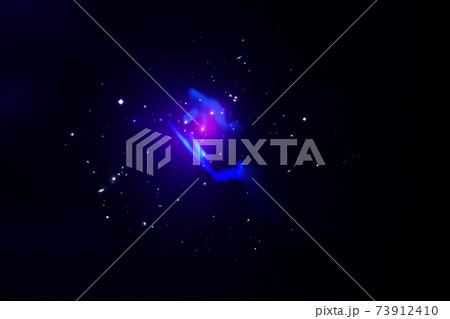 Colored beautiful galaxy. Elements of this image were furnished by NASA. 73912410