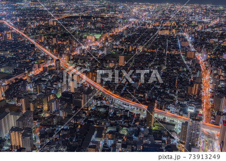 大阪あべのハルカスの夜景 73913249