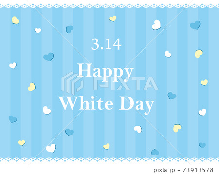 ホワイトデー カード ポスター 壁紙のイラスト素材