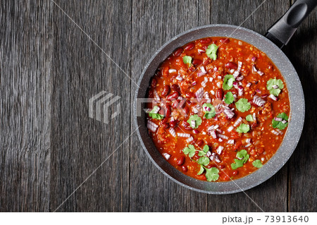 Afghan Kidney Bean Curry, Lubya, top view Afghan Kidney Bean Curry, Lubya, top view 73913640