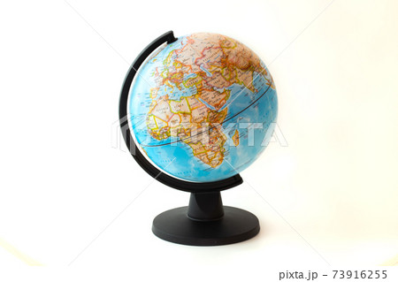 Globe on finnish language isolated on white background Globe on finnish language isolated on white background 73916255