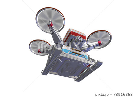 ドローン配送(医療ドローン:編隊飛行:透過素材) ドローン配送(医療ドローン:編隊飛行:透過素材) 73916868