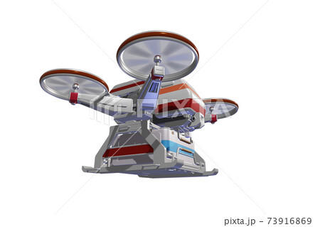 ドローン配送 医療ドローン 編隊飛行 透過素材 のイラスト素材