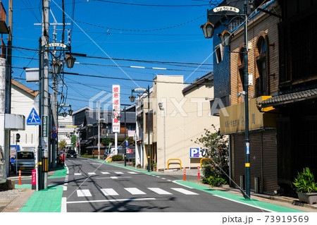 岐阜県多治見市 本町オリベストリート 小路町通りの写真素材