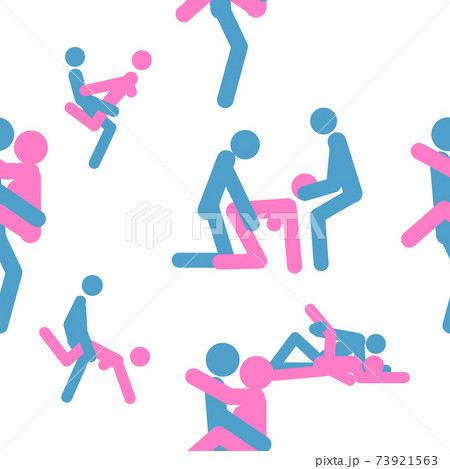 Kama Sutra, seamless pattern, design, poster, fabric. Kamasutra, sketchy poses for making love. Set. 73921563