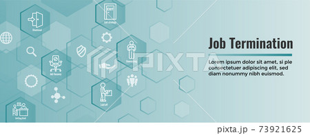 Job Loss, Downsizing, Getting Fired, Unemployment due to Covid 19 or Coronavirus Icon Set Web Header Banner Job Loss, Downsizing, Getting Fired, Unemployment due to Covid 19 or Coronavirus Icon Set Web Header Banner 73921625