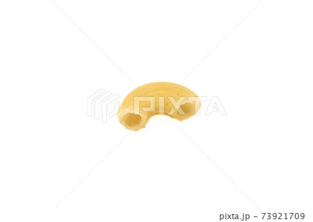 One makaroni pasta isolated on white background 73921709
