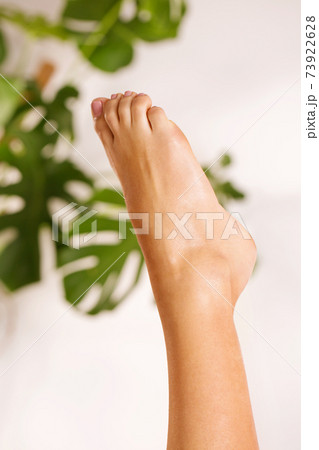 Female foot close up Female foot close up 73922628