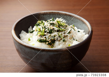 野沢菜ちりめんご飯 73923308