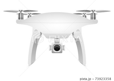Realistic drone vector design illustration isolated on white background Realistic drone vector design illustration isolated on white background 73923358