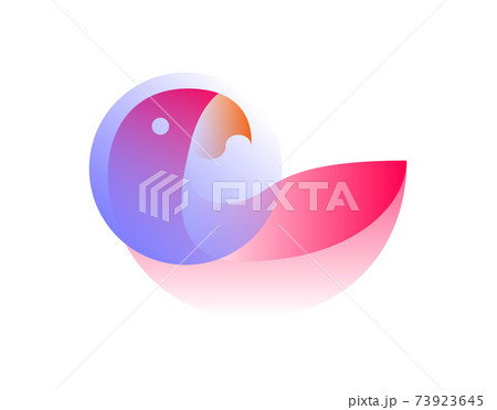 Vector bird in gradient style. Digital art Vector bird in gradient style. Digital art 73923645