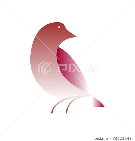 Vector bird in gradient style. Digital art Vector bird in gradient style. Digital art 73923648