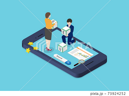 SEOのイラスト素材 73924252