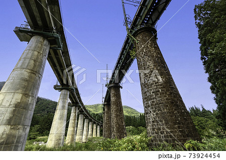 毛渡沢橋梁　新潟県湯沢町 73924454
