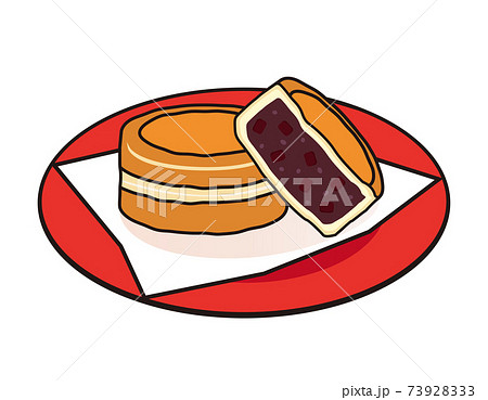 大判焼きのベクターイラスト　今川焼 73928333